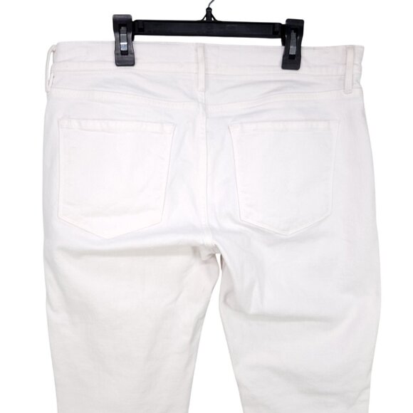 Frame Le Garcon Jeans Size 28 White Cropped Summer Coastal Casual - Picture 5 of 14